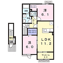 サンリットタウン　日高 Ａ  ｜ 兵庫県豊岡市日高町鶴岡（賃貸アパート2LDK・2階・61.96㎡） その2