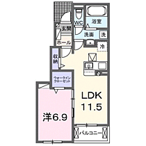 サニーフラット黒岡Ｂ棟  ｜ 兵庫県丹波篠山市黒岡（賃貸アパート1LDK・1階・44.20㎡） その2