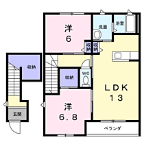 メゾン みやび C  ｜ 兵庫県養父市八鹿町高柳（賃貸アパート2LDK・2階・59.00㎡） その2