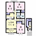 間取り：ファミリー様におすすめの３ＬＤＫの間取りです◎