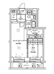 東京メトロ丸ノ内線 中野富士見町駅 徒歩11分の賃貸マンション 2階1LDKの間取り