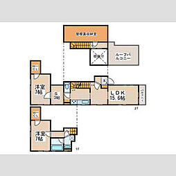 間取図画像 2SLDK