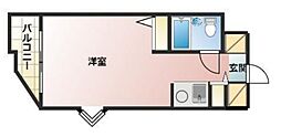 東京メトロ丸ノ内線 荻窪駅 徒歩10分の賃貸マンション 3階ワンルームの間取り