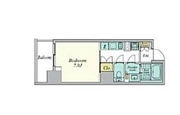 JR総武線 中野駅 徒歩5分の賃貸マンション 4階1Kの間取り