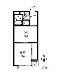 JR総武線 大久保駅 徒歩7分の賃貸マンション 3階1DKの間取り