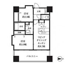 東京メトロ丸ノ内線 西新宿駅 徒歩5分の賃貸マンション 10階1LDKの間取り