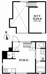 JR中央線 阿佐ケ谷駅 徒歩5分の賃貸アパート 1階ワンルームの間取り