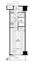 東京メトロ丸ノ内線 荻窪駅 徒歩2分の賃貸マンション 8階1Kの間取り