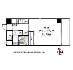 JR総武線 阿佐ケ谷駅 徒歩4分の賃貸マンション 8階1Kの間取り