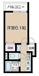東京メトロ丸ノ内線 荻窪駅 徒歩11分の賃貸アパート 2階1Kの間取り