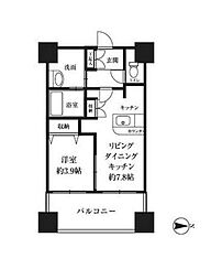 HF西新宿レジデンスWEST 10階1DKの間取り