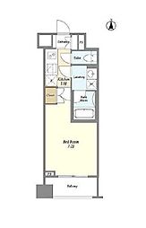 東京メトロ丸ノ内線 中野坂上駅 徒歩11分の賃貸マンション 2階1Kの間取り