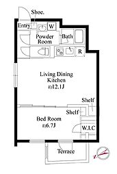 間取図画像 1LDK