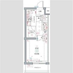 クレヴィスタ井荻 1Kの間取図画像