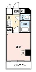 プレール荻窪 1Kの間取図画像