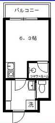 MAPLEONTHEHILL ワンルームの間取図画像