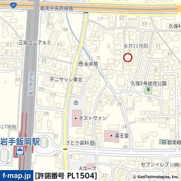 地図を拡大表示
