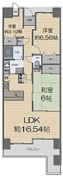 サンヴェール舞子1番館 3LDKの間取図画像