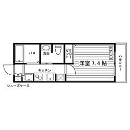 Vert maison 2階1Kの間取り