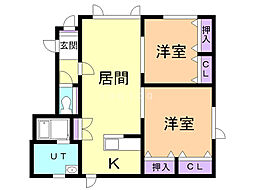 間取図画像 2LDK