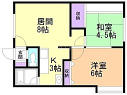 新都パルティール 2階