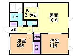 リバーサイドハイツＢ 2階