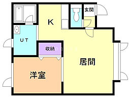 間取図画像 1LDK