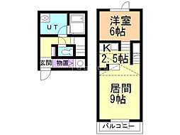 T.M.S-B 1LDKの間取図画像