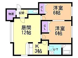 ファミール B棟 2階/-