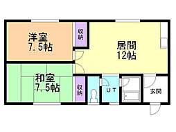間取図画像 2LDK
