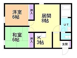間取図画像 2LDK