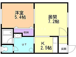 エントランス3.1 1DKの間取図画像