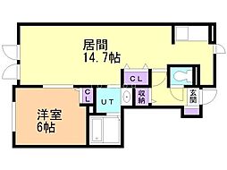 間取図画像 1LDK