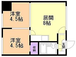 間取図画像 2DK