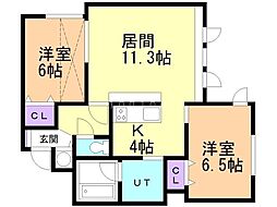 間取図画像 2LDK