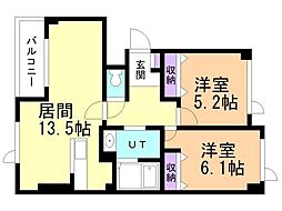 間取図画像 2LDK
