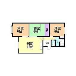 間取図画像 3LDK