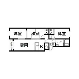 間取図画像 3LDK