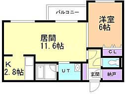 間取図画像 1LDK