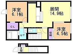 間取図画像 2LDK