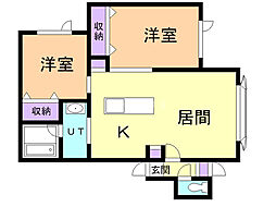 間取図画像 2LDK