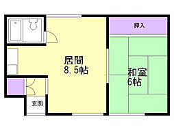 6条コーポ 1階/102