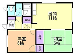 間取図画像 2LDK