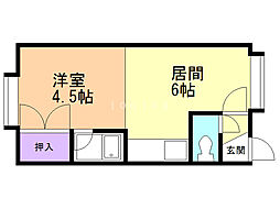 アイビー旭医前 1DKの間取図画像