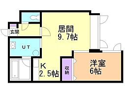 y・ステラ 1LDKの間取図画像