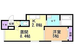 LANAC 1LDKの間取図画像