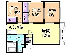 プレミアムNK 3LDKの間取図画像