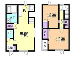 エヌ・ステージ1 2LDKの間取図画像