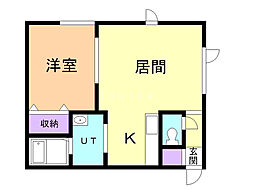 セジュール 1LDKの間取図画像
