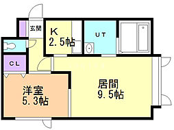 ペコラ 1LDKの間取図画像